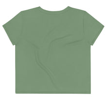 Load image into Gallery viewer, Women's Amulet Green No Snooze Crop Top Tee