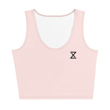 Load image into Gallery viewer, Women's Misty Rose Icon Crop Athletic Top