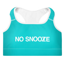 Load image into Gallery viewer, Women's Dark Turquoise No Snooze Sports Bra