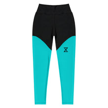 Load image into Gallery viewer, Women's Dark Turquoise Icon Sport Leggings (Squat Proof)